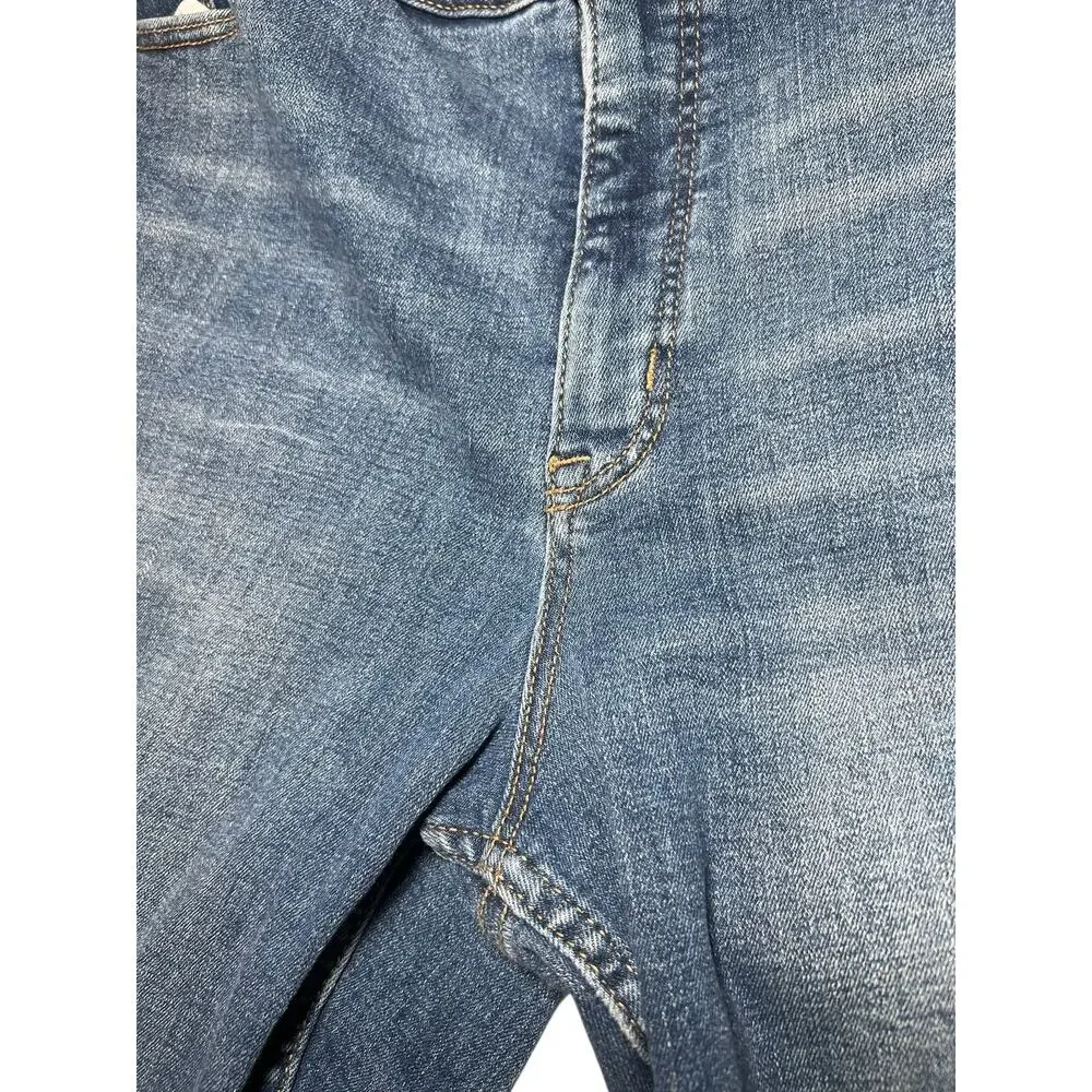 Old Navy Women's 18 Plus Blue High Rise Rockstar Super Skinny Smoothing Jeans